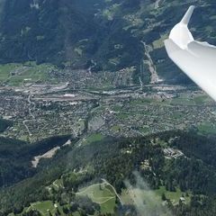 Flugwegposition um 10:33:49: Aufgenommen in der Nähe von Gemeinde Nüziders, Nüziders, Österreich in 2049 Meter